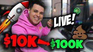 SOLANA MEMECOINS LIVE Trading $5,000 to $100,000 (7.3k atm) ep #2