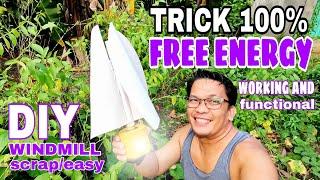 WIND ENERGY FREE ELECTRICITY FROM WIND || HOW TO HARVEST ENERGY GENERATOR made from SCRAP