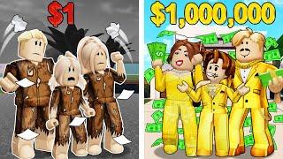 BrookhavenRP: $1 vs $100000  Birthday (Funny Moments) | Gwen Roblox Español