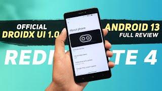 DroidX UI 1.0 Official For Redmi Note 4 | Android 13 | Bugs & Features | Full Review