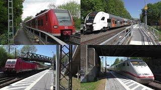 Bahnverkehr in Dortmund-Scharnhorst mit Br 425, Br 146.3, Desiro HC, ICE 1&2, IC 1&2 und Güterzügen