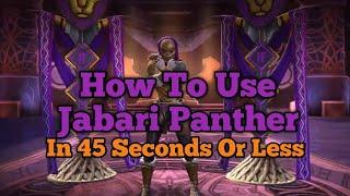 How To Use Jabari Panther MCoC | Bleeds Monster