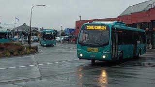 Metro Canterbury School Bus Route 684 and Christchurch Bus Exchange Jam Packed in Morning.