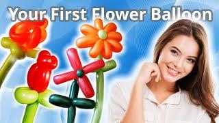 How to Make Your First Flower Balloon - Balloon Flower Tutorial #flowerballoon #balloonflower