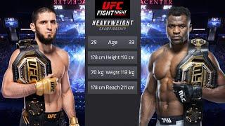 Islam Makhachev vs Francis Ngannou Full Fight - UFC 4 Fight Night