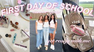 FIRST DAY OF HIGH SCHOOL GRWM + VLOG | senior year