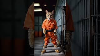 Ginger Cat Put into Jail  #cat #funny #catmemes #funnycats #gingercat