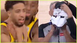 Haliburton Celebration | Ref Scott Foster making Cp3's dreams come true