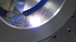 Laser Marking text on the ID of machined components