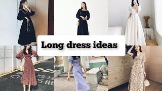 long dress ideas for girls #longdress #korean #girloutfit #fashion #2023fashion #latestoutfits