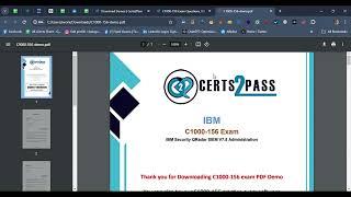 IBM C1000-156 Exam Dumps With Practice Questions - Try Free Demo