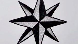 How To Draw Star / Star Drawing Easy For beginners / Pencil Drawing / Easy Drawing