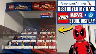 American Airlines DESTROYED My RARE LEGO Marvel Store Display from 2012!