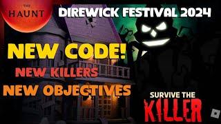 Survive The Killer | DIREWICK FESTIVAL |Update | New Code 2024 |Stk