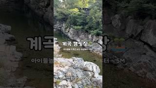 수심 깊은 계곡 캠핑장 차박 #차박 #계곡 #여행 #캠핑 #애견동반캠핑 #캠핑카