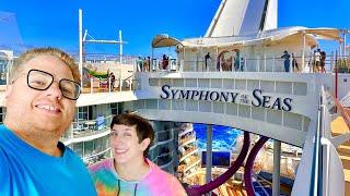 Sea Day Onboard Symphony of the Seas! Exploring, Playmakers, & 1977 Ice Show!