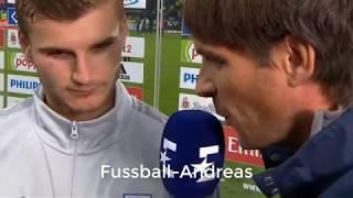 Hamburger SV vs RB Leipzig 0:2 - Timo Werner im Interview über sein Siegtor!