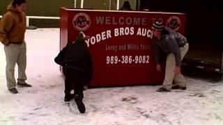 How Not To Set Up Your Auction Podium | Yoder Bros Lightweight Auction Podium