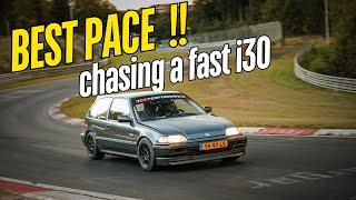 One of my best pace ever!! / Chasing a Hyundai i30 // Nürburgring, Honda Civic