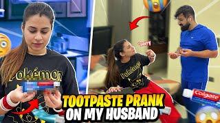 TOOTHPASTE PRANK ON MY HUSBAND  | EPIC REACTION  | RajatSwatiVlogs @rajatbornstar @SwatiMonga