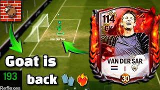  109 rated van der sar is a wall!  Full review | FC Mobile