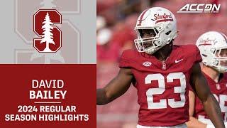 David Bailey 2024 Regular Season Highlights | Stanford LB