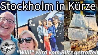 #205 Blitzeinschlag ins Wohnmobil, Stockholm im Schnelldurchgang, Skandinavien Langfahrt 2024