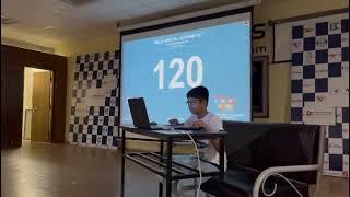 Human Calculator Aaryan Shukla demonstrating Flash Anzan #Shorts