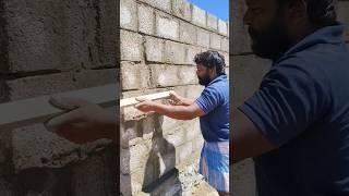 Solidblock line making  #shorts #shortsfeed #construction #solidblock #skills #satisfying