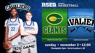 RSEQ Basketball féminin  Saint-Jean @ Ch.-St-Lambert [2024-11-03]