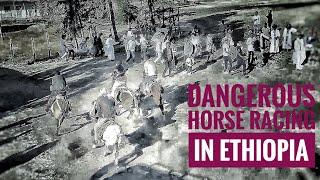 Dangerous and Funny Horse Racing in Ethiopia||አደገኛ የፈረስ ዉድድር