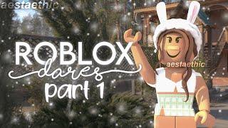 ROBLOX DARES PART 1 *FUNNY* :o || aestaethic