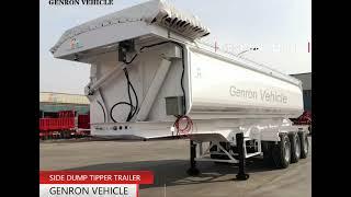 Semi trailer manufacturer | How to produce side tipper dump trailer