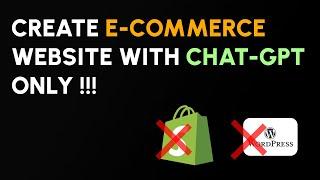 A Step-by-Step Guide To Build E Commerce Website Using Chat GPT