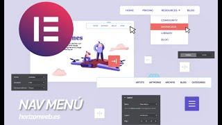 ️  Cómo crear un MENÚ con ELEMENTOR - (Nav Menu - Header Theme builder)