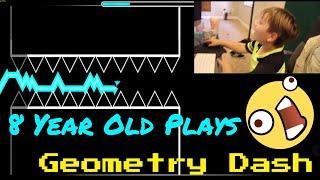 8 Year Old Plays Geometry Dash Part 2! Geometry Dash Challenges! | SamCredible Attempts