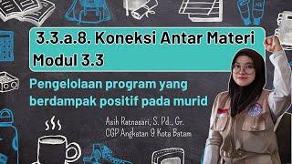 KONEKSI ANTAR MATERI MODUL 3.3 | Pengelolaan program yang berdampak positif pada murid