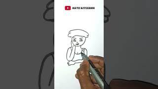 How to draw girl  #artzriteeshh #viralshorts #youtubeshorts #trendingshorts #trendingshorts