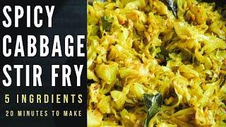 spicy cabbage stir fry