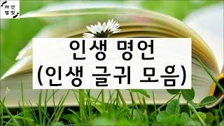 인생 명언 인생 좋은글 모음