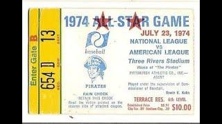 1974 MLB All Star Game PITTSBURGH Original NBC Broadcast