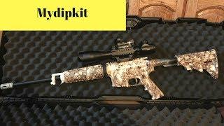 First time Hydro dip AR 15 using MyDipKit