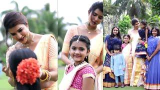 Manchu Lakshmi and Her Daughter Vidya Nirvana Sankranthi Celebrations | Manchu Vishnu Son | FL