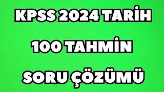 2024 KPSS TARİHİ FULLEMEK İSTEYENLER İÇİN 100 TAHMİN SORU - Mutlaka İzlemelisin ! #kpsstarih #kpss