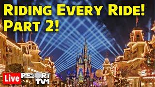 ALL DAY LIVE: Riding Every Ride at Magic Kingdom without Lightning Lane - Pt. 2 - Walt Disney World