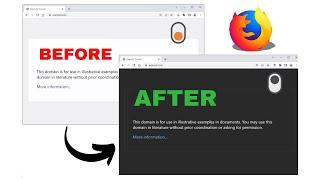 How to Force Dark Mode on ALL Websites - Firefox