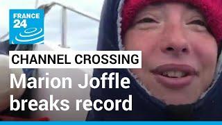 Channel crossing: Marion Joffle breaks record swimming from UK to France • FRANCE 24 English