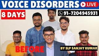 Live Pre Voice Therapy | Dysphonia Plica Ventricularis | Phonatory Gap | Puberphonia | Stammering