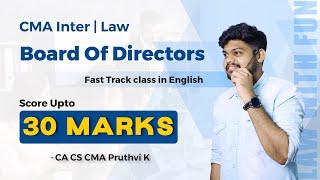 Board of Directors marathon || CMA INTER || 100% English || CA CS CMA PRUTHVI KOTHAPUDI