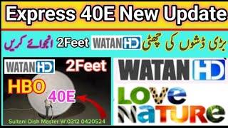 Express 40e Channel List |Express 40e|2 Feet Dish Setting